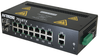 Red Lion Industrial Ethernet Switch, 7018TX